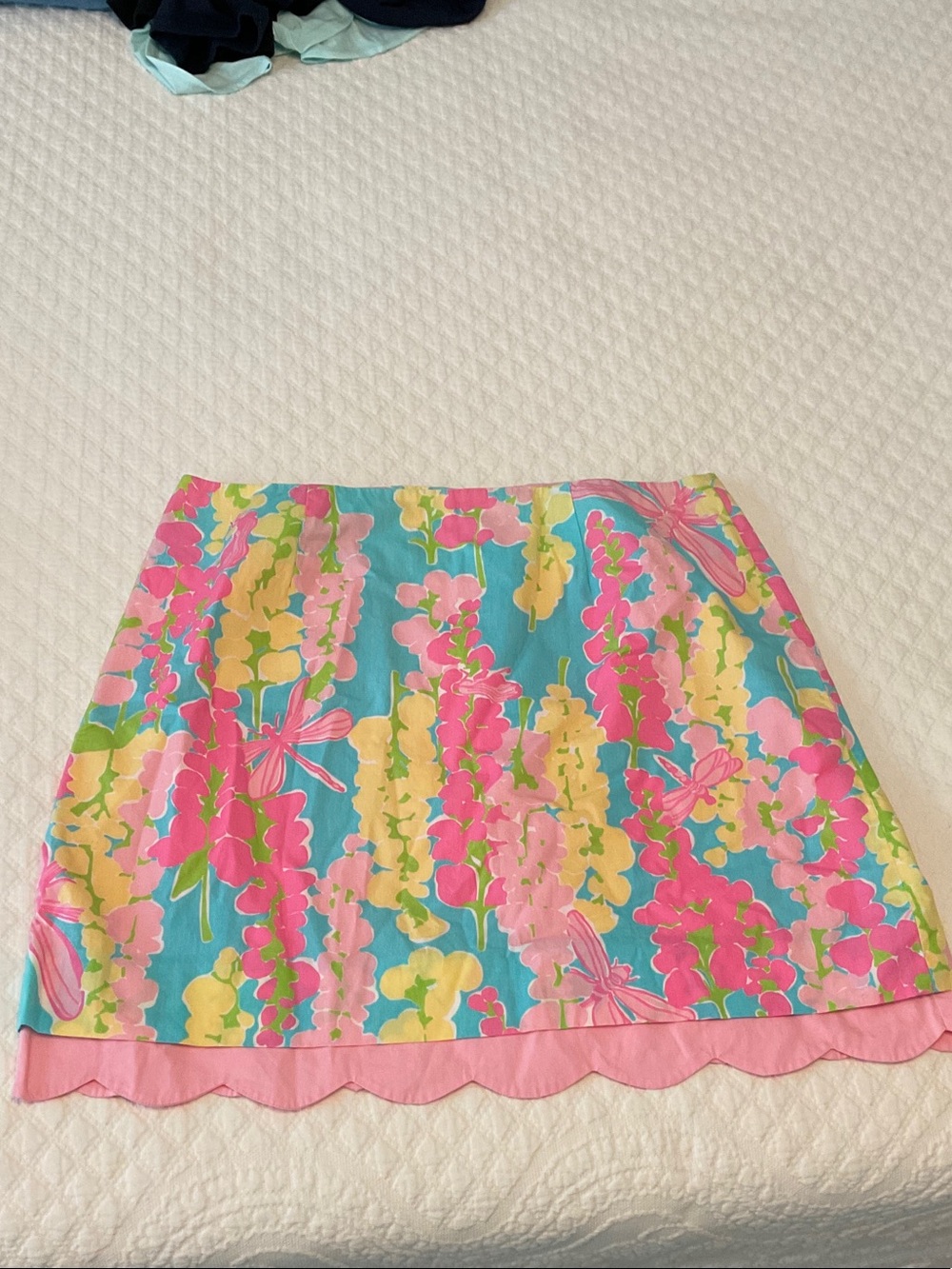 Lilly Pulitzer Cynthia skirt in Snappy Dragonfly size 8 Vintage White Label